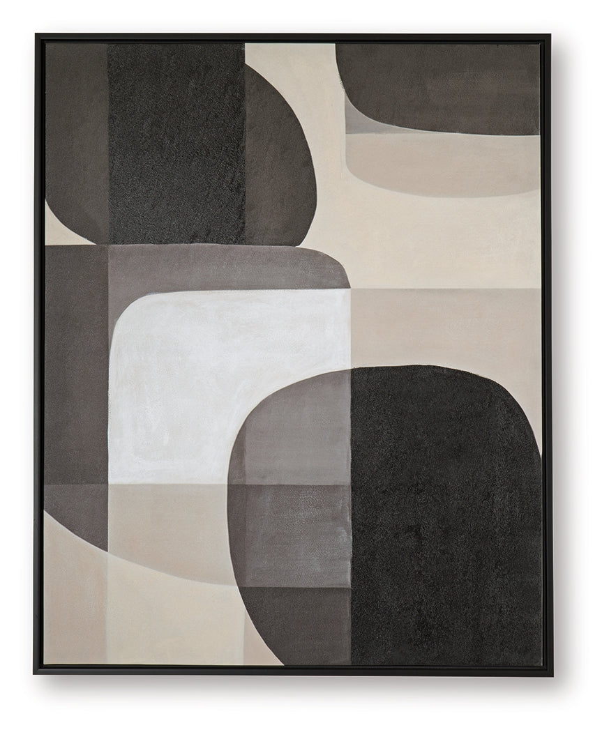 Kesleigh Black/White Wall Art - A8000495