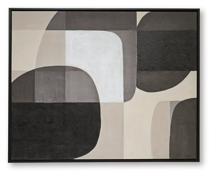 Kesleigh Black/White Wall Art - A8000495