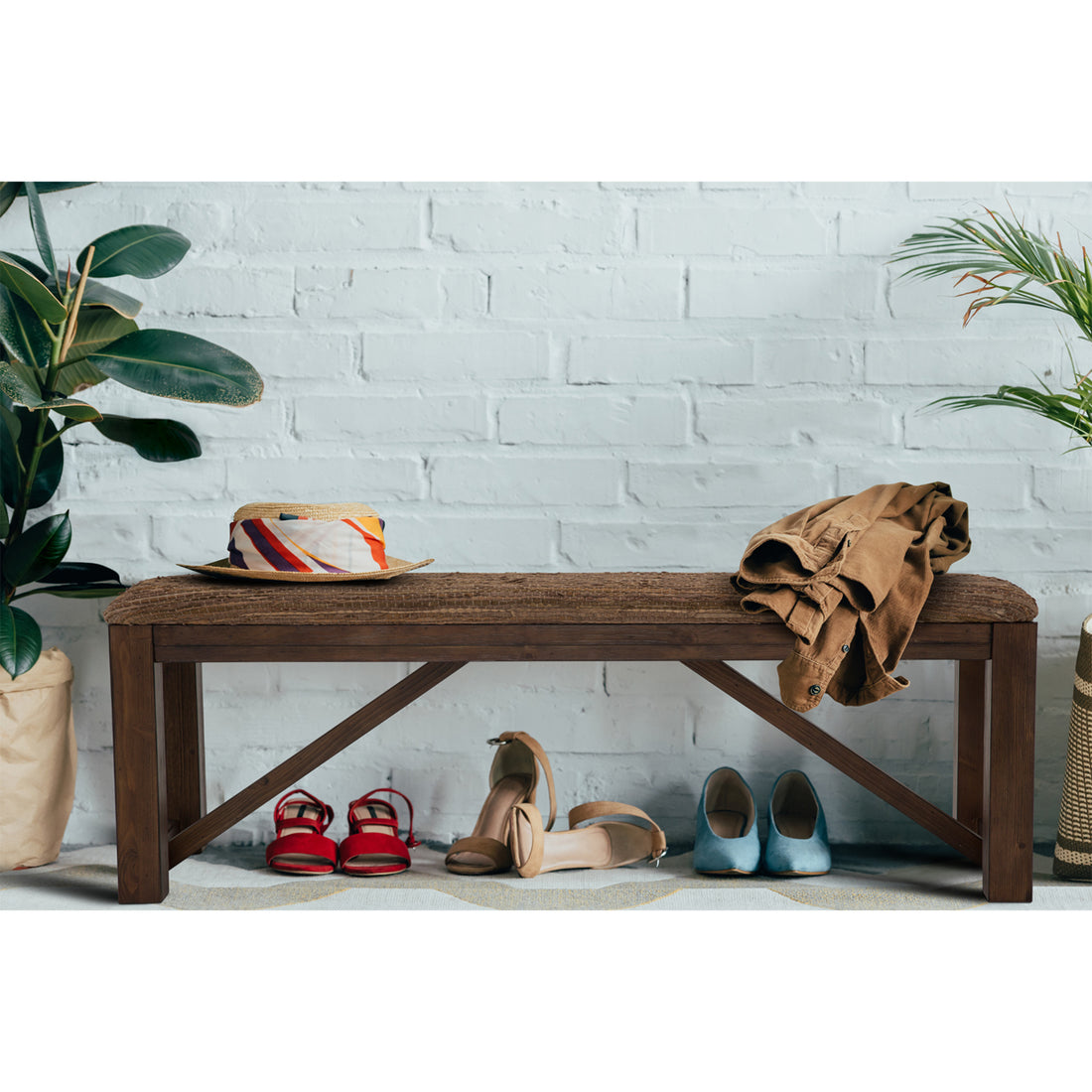 Carrollton Rustic Ranch Bench