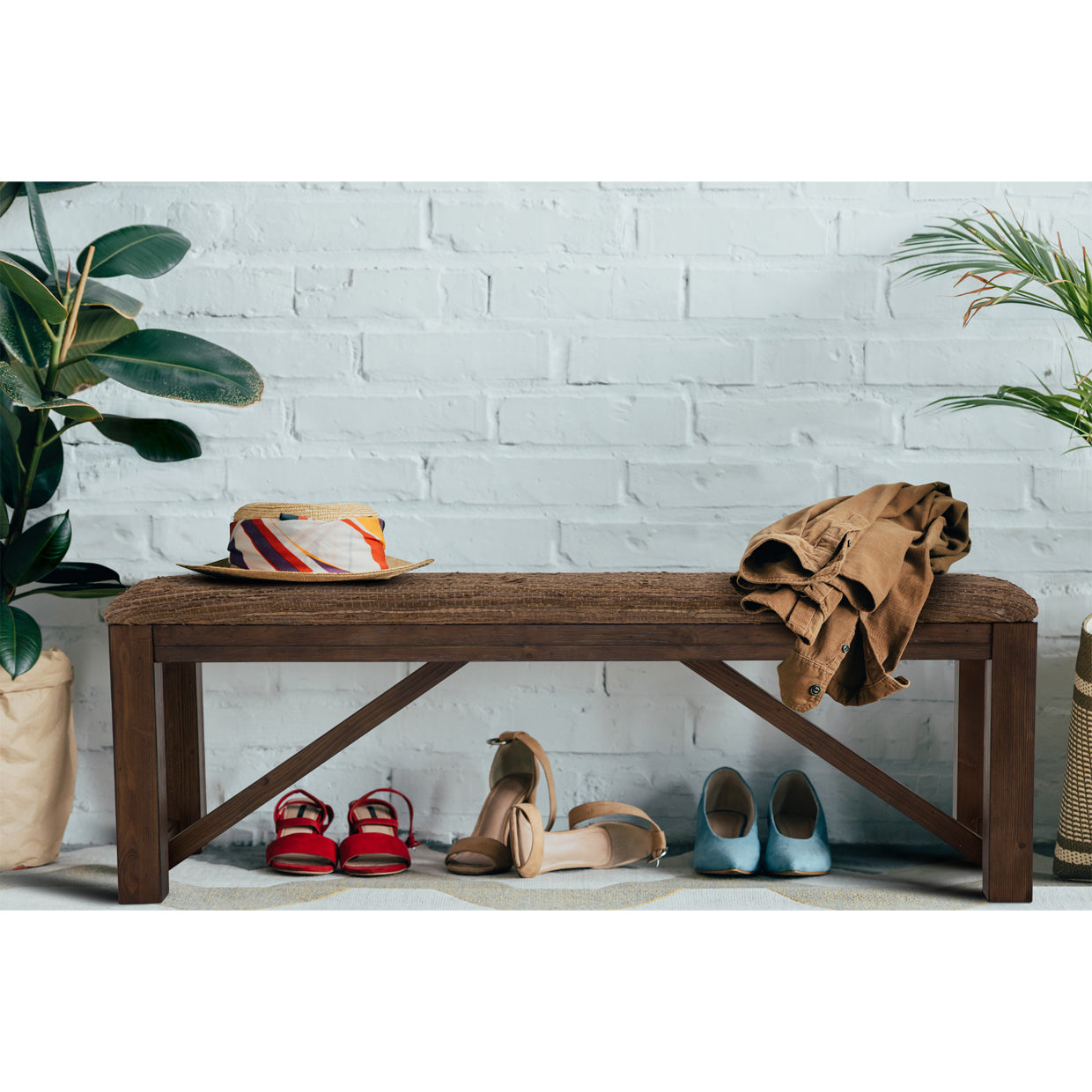 Carrollton Rustic Ranch Bench