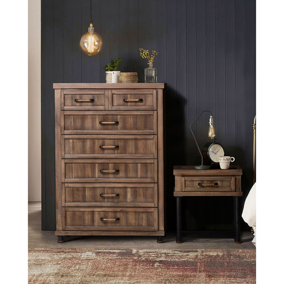 Crossings Reclaimed Barn 6 Drawer Vertical Storage Cabinets-chest Of Drawers