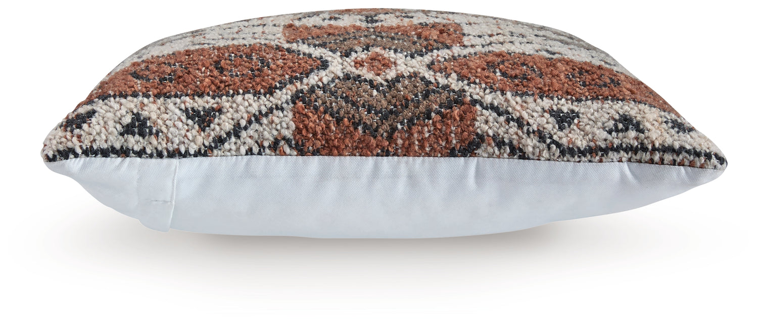Kierenworth Sienna/Ivory/Black Pillow (Set of 4) - A1001110