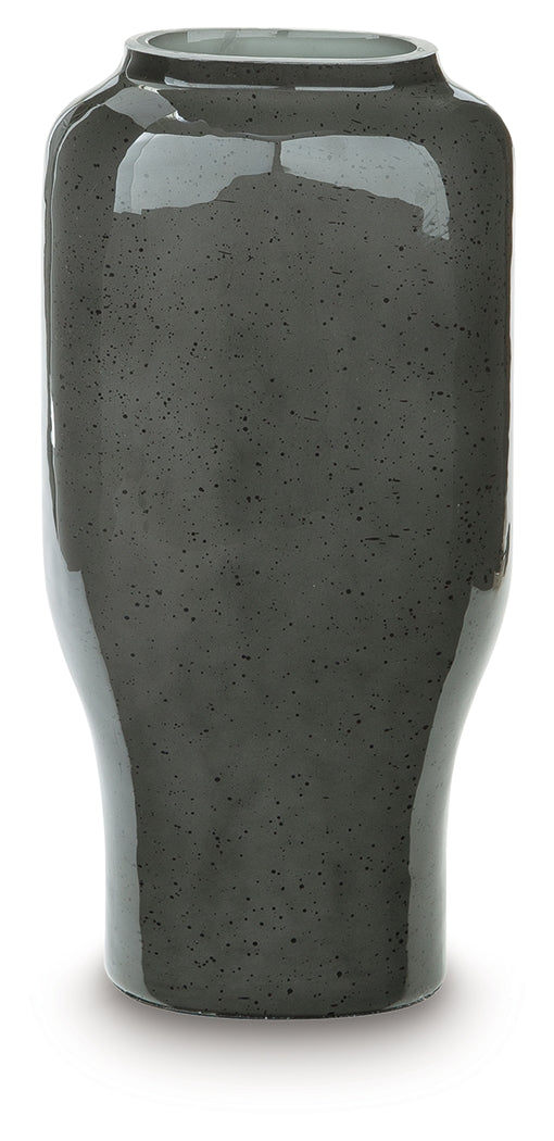 Kierlain Gray/Black Vase - A2000808