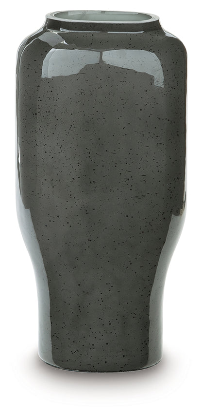 Kierlain Gray/Black Vase - A2000808