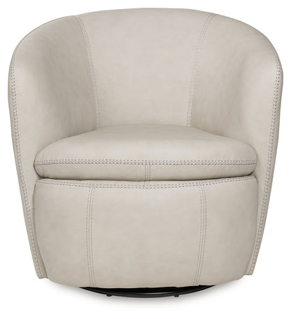 Kierreys Bone Swivel Accent Chair - A3000703