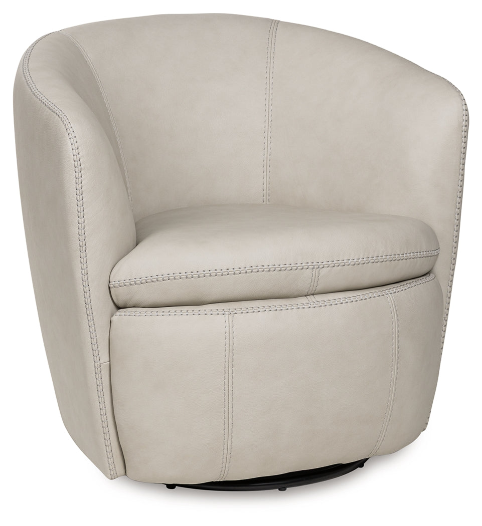 Kierreys Bone Swivel Accent Chair - A3000703
