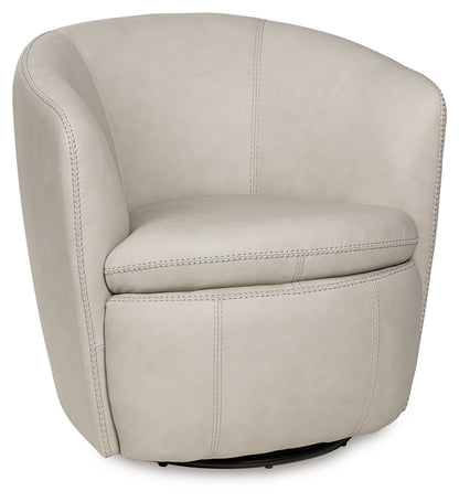 Kierreys Bone Swivel Accent Chair - A3000703