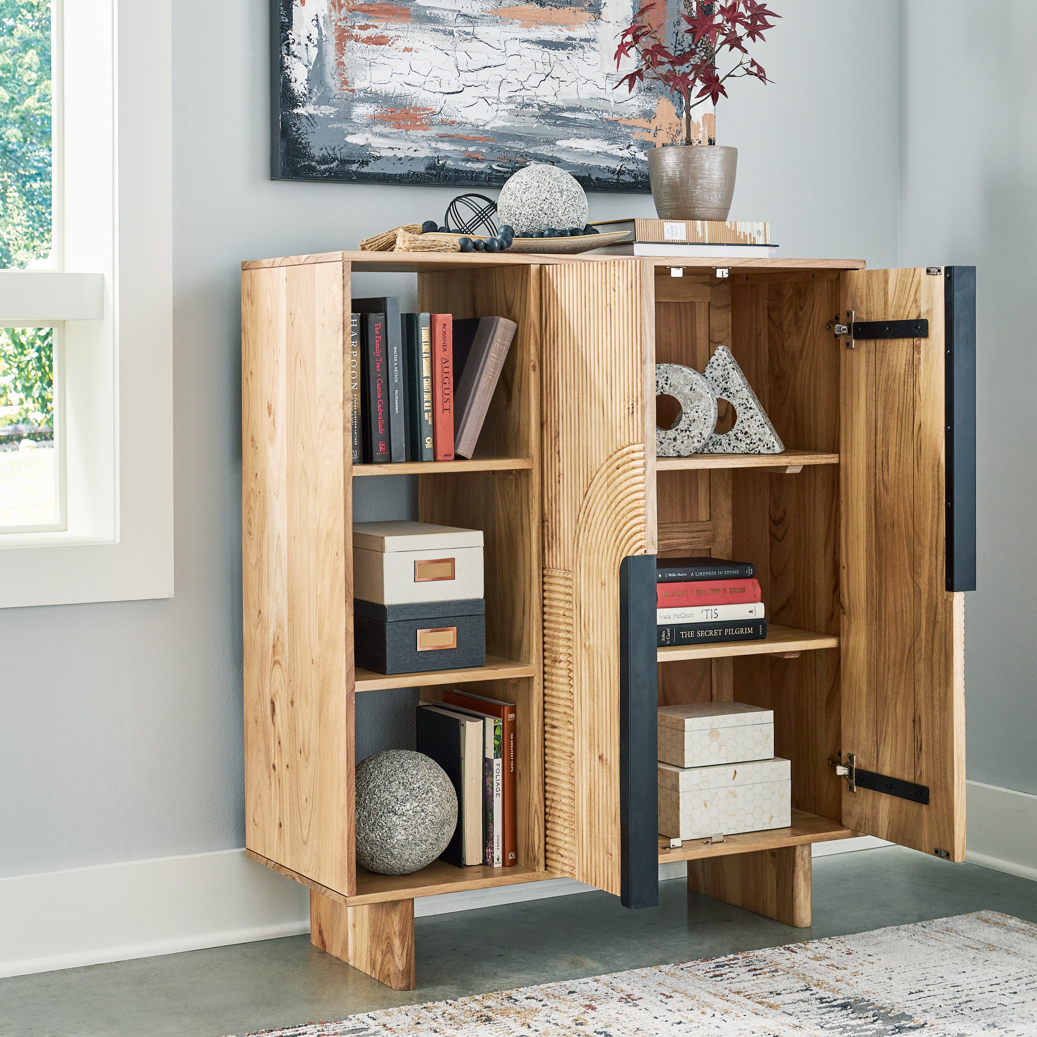 Kierwell Natural Accent Cabinet - A4000653