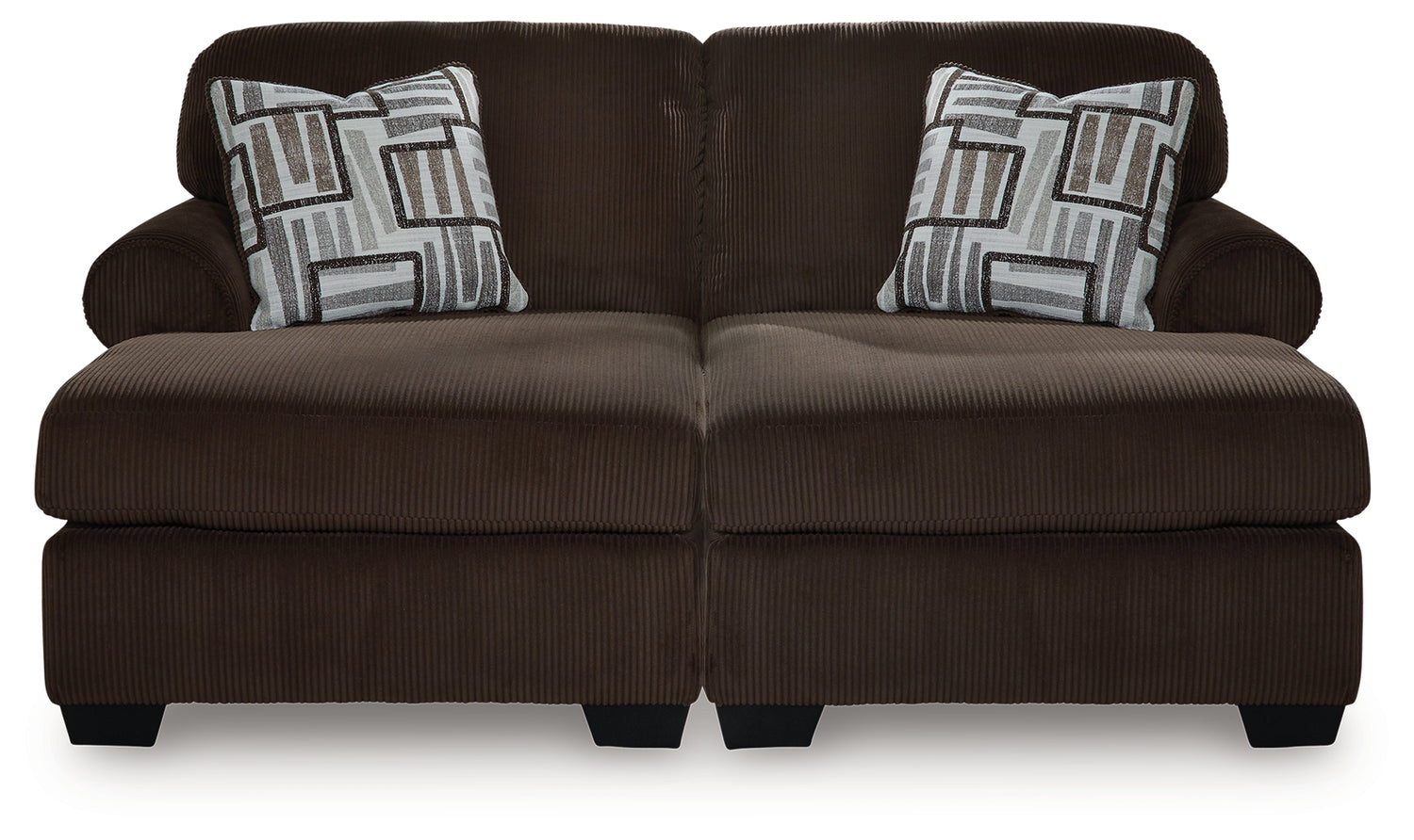 Kimlee Chocolate 2-Piece Super Chaise - PC35603S4