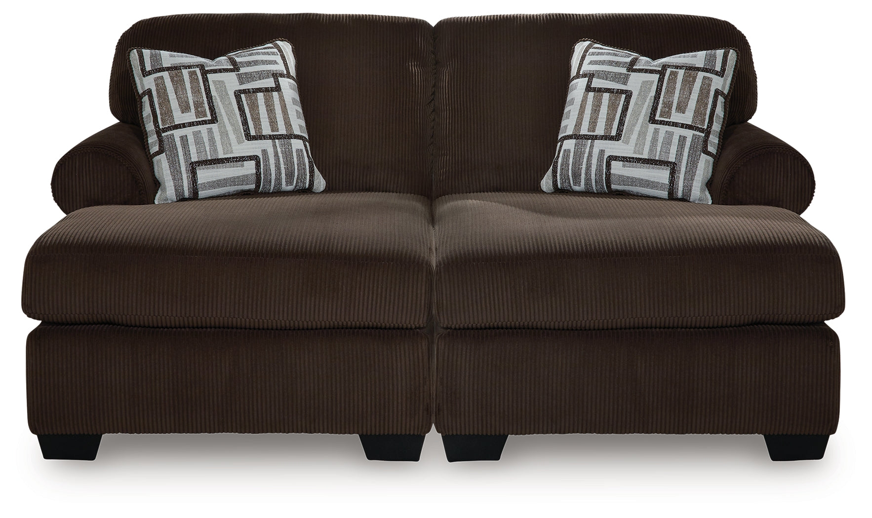 Kimlee Chocolate 2-Piece Super Chaise - PC35603S4