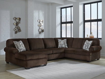 Kimlee Chocolate 3-Piece Sectional with Chaise - PC35603S1