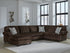 Kimlee Chocolate 3-Piece Sectional with Chaise - PC35603S1