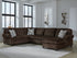 Kimlee Chocolate 3-Piece Sectional with Chaise - PC35603S2