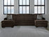 Kimlee Chocolate 3-Piece Sectional with Double Chaise - PC35603S3