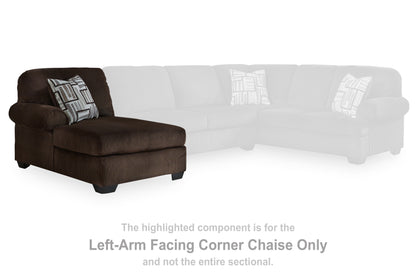 Kimlee Chocolate Left-Arm Facing Corner Chaise - PC3560316