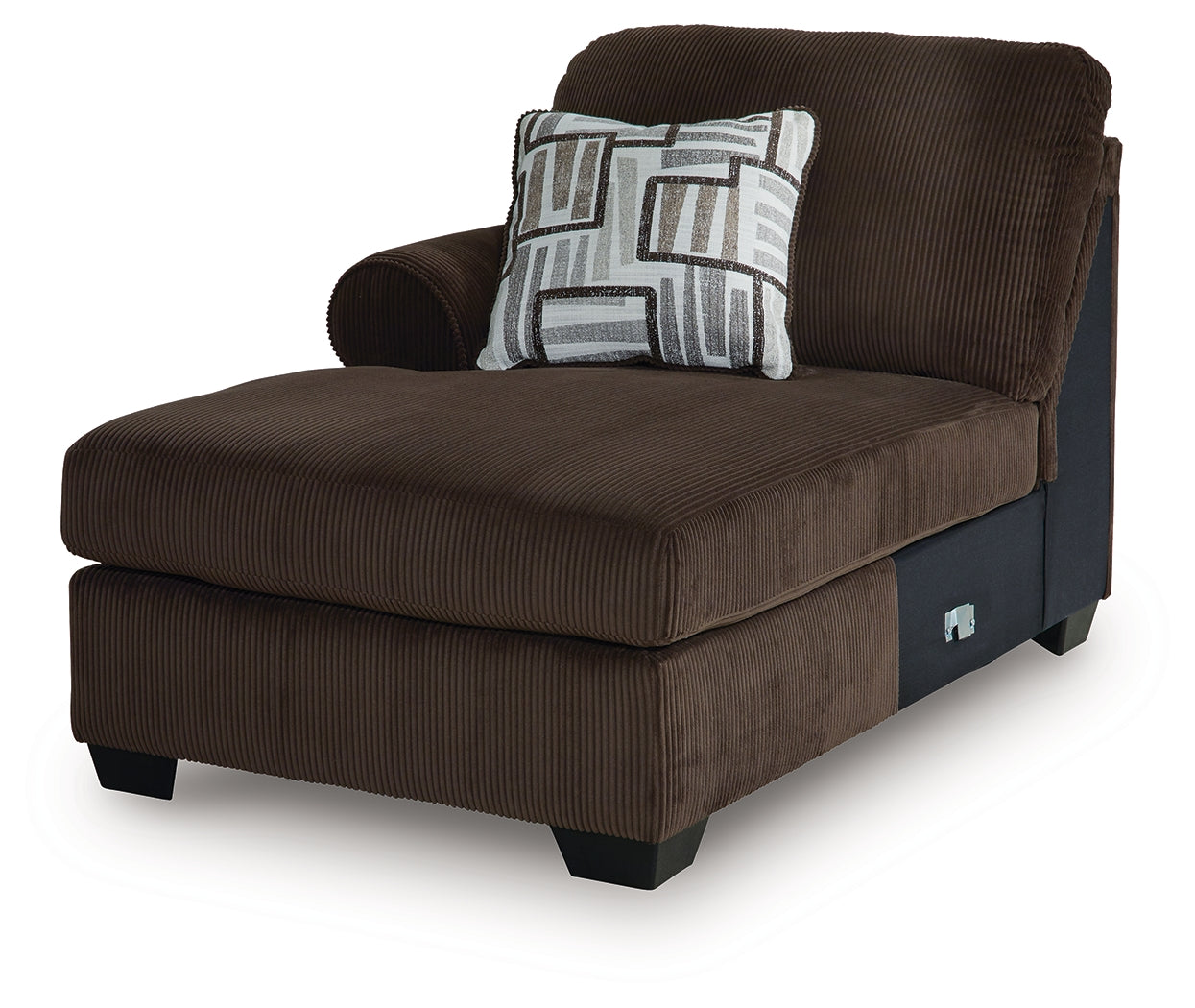 Kimlee Chocolate Left-Arm Facing Corner Chaise - PC3560316