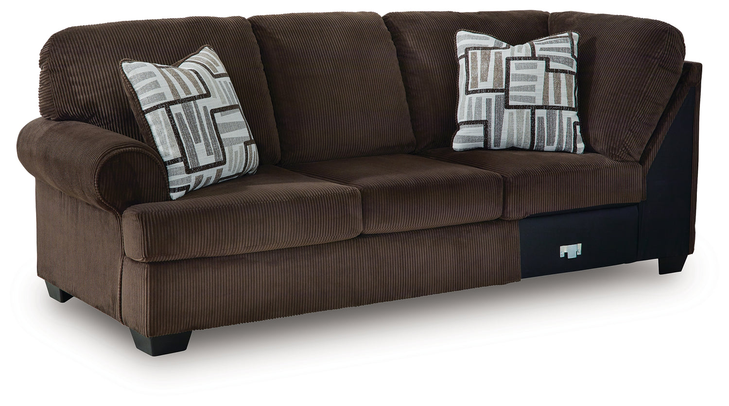 Kimlee Chocolate Left-Arm Facing Sofa - PC3560366