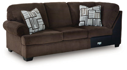 Kimlee Chocolate Left-Arm Facing Sofa - PC3560366
