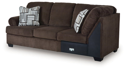 Kimlee Chocolate Left-Arm Facing Sofa - PC3560366