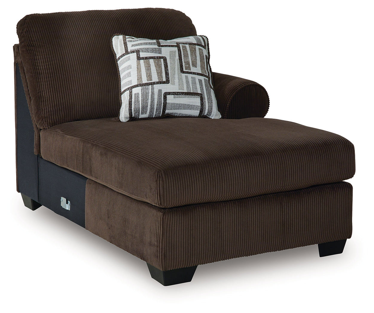 Kimlee Chocolate Right-Arm Facing Corner Chaise - PC3560317