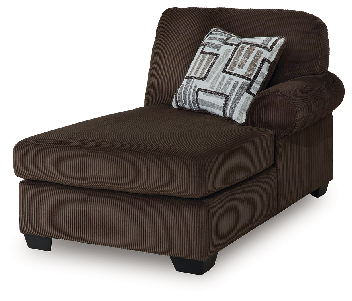 Kimlee Chocolate Right-Arm Facing Corner Chaise - PC3560317