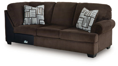 Kimlee Chocolate Right-Arm Facing Sofa - PC3560367