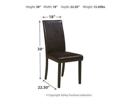 Kimonte Multi Dining Table and 4 Chairs - D250D5