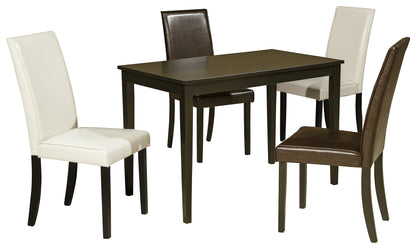 Kimonte Multi Dining Table and 4 Chairs - D250D5