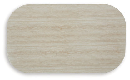 Kimora Beige/Dark Brown Outdoor Coffee Table - P711-701