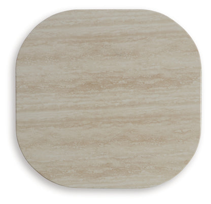 Kimora Beige/Dark Brown Outdoor End Table - P711-702