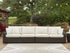 Kimora Beige/Dark Brown Outdoor Right and Left-arm Facing Loveseat with Cushion (Set of 2) - P711-854
