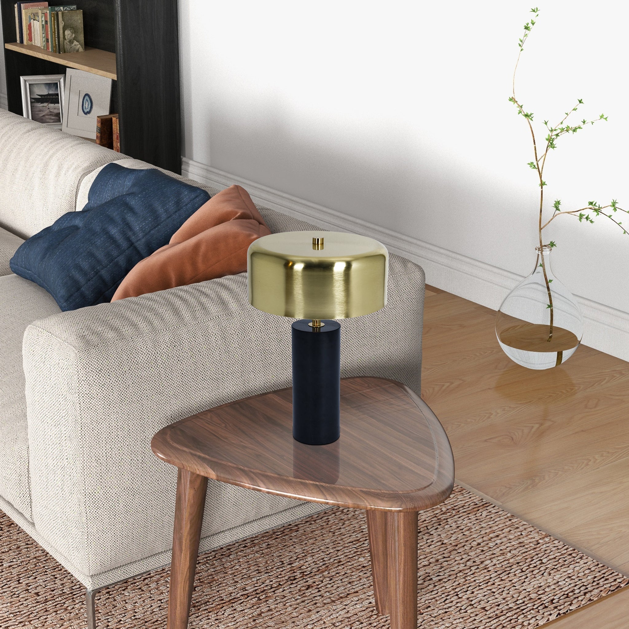 Kinetic Table Lamp - Gold outer and White inner - TBL04002001