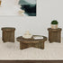 Kinkaid 3-piece Solid Wood Coffee and End Table Set Brown - 710138-S3