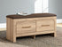 Kinlanni Tan/Brown Bedroom Storage Bench - PCB1360-09