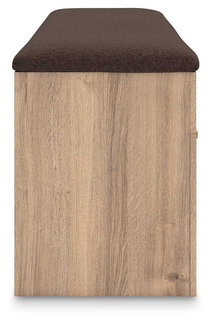 Kinlanni Tan/Brown Bedroom Storage Bench - PCB1360-09