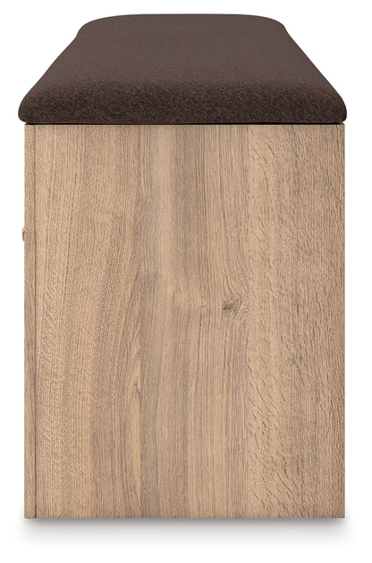Kinlanni Tan/Brown Bedroom Storage Bench - PCB1360-09