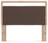 Kinlanni Tan/Brown Queen Upholstered Panel Headboard - PCB1360-57