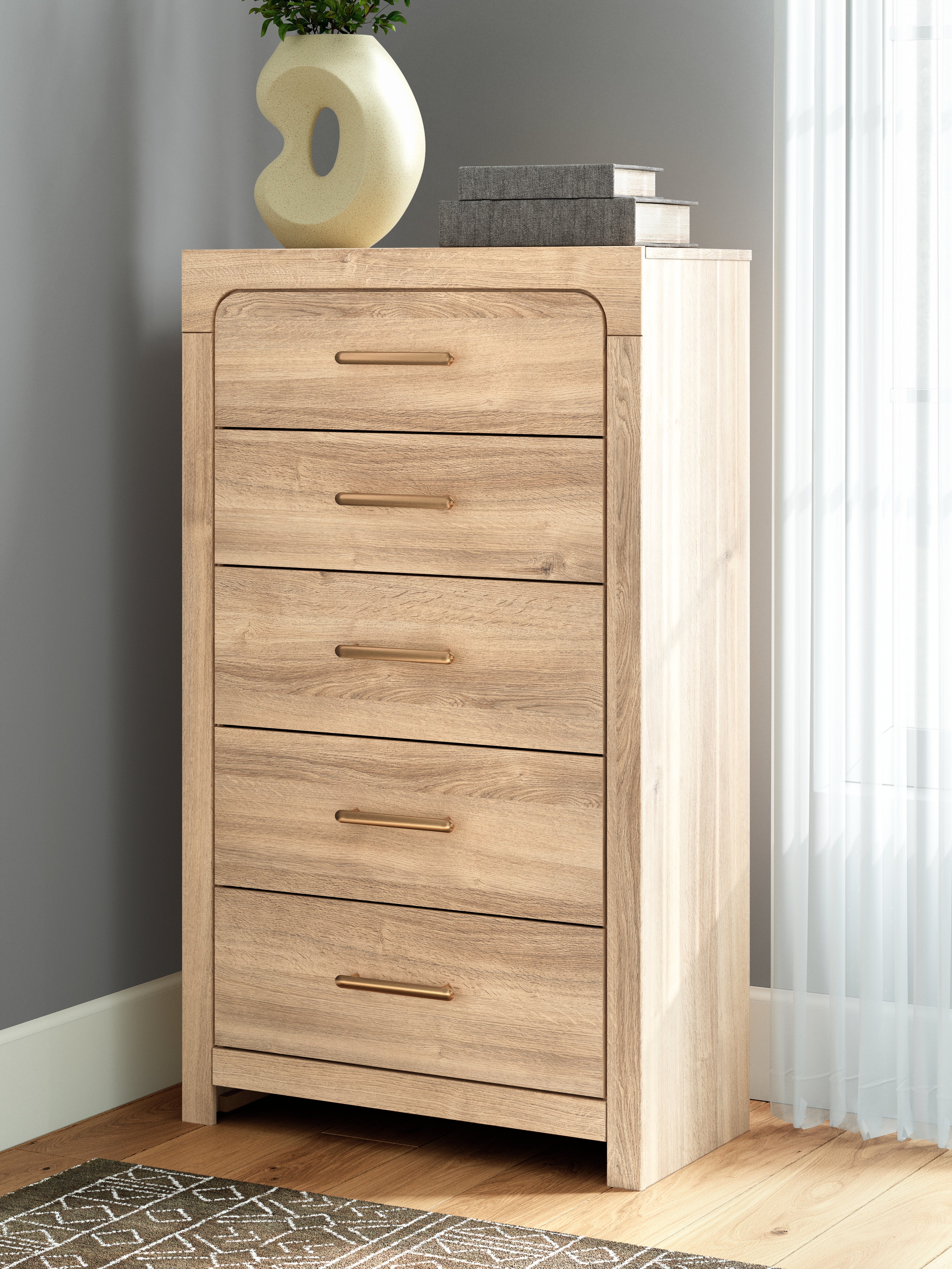 Kinlanni Tan Chest of Drawers - PCB1360-46