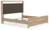 Kinlanni Tan King Upholstered Panel Bed - PCB1360B15