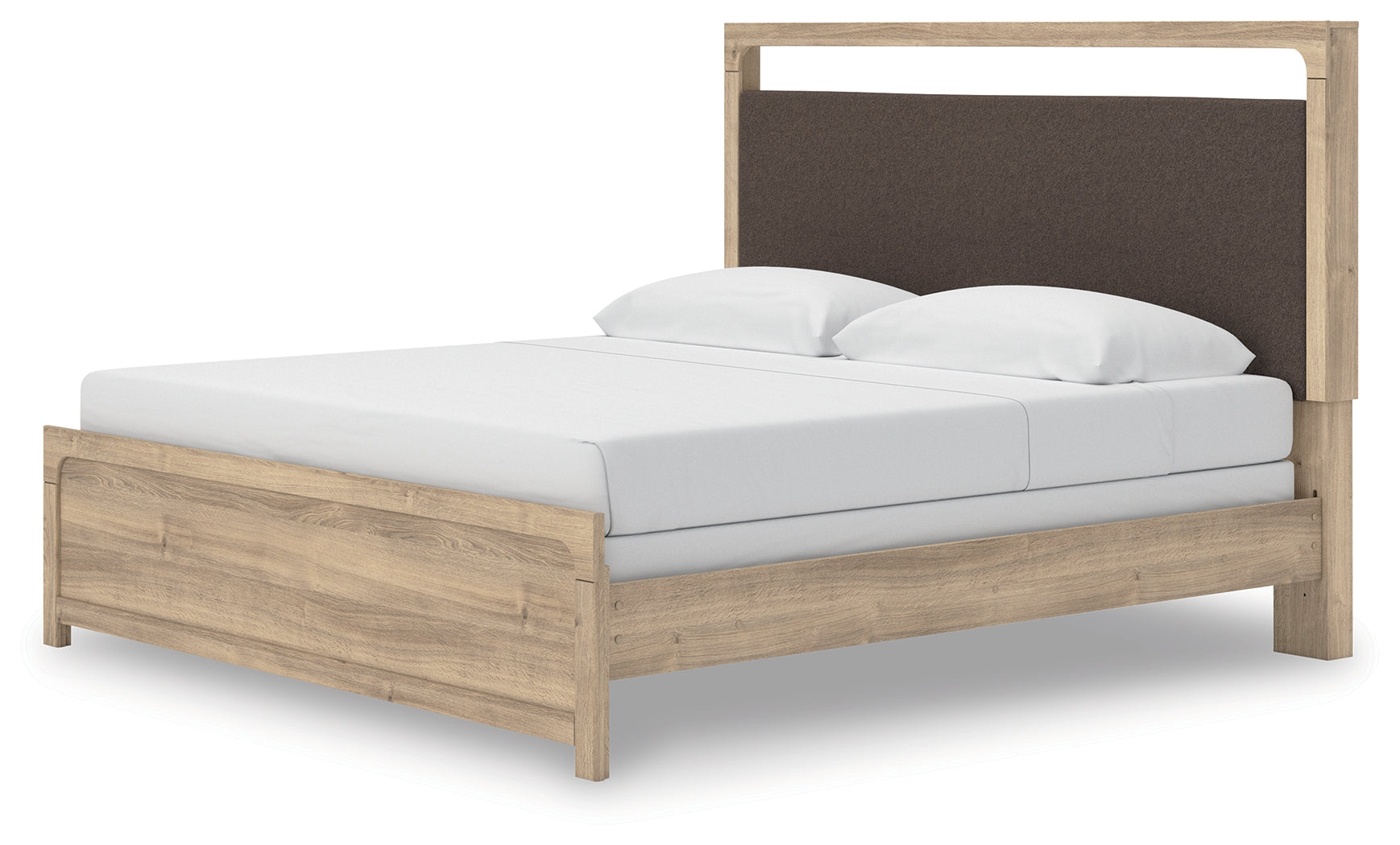 Kinlanni Tan King Upholstered Panel Bed - PCB1360B15