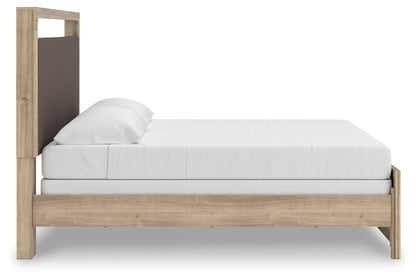 Kinlanni Tan King Upholstered Panel Bed - PCB1360B15