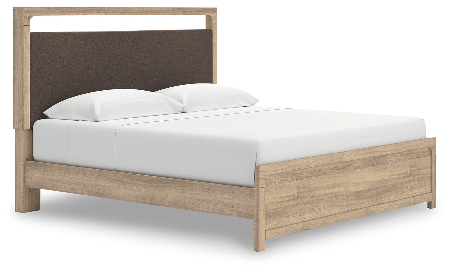 Kinlanni Tan King Upholstered Platform Bed - PCB1360B16