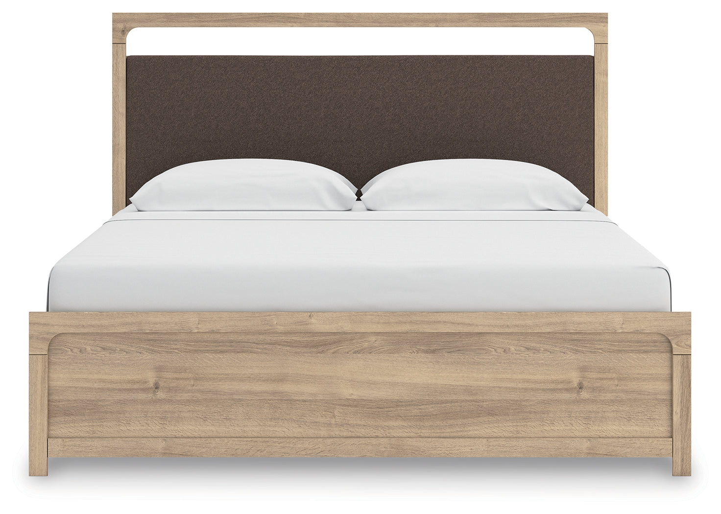 Kinlanni Tan King Upholstered Platform Bed - PCB1360B16