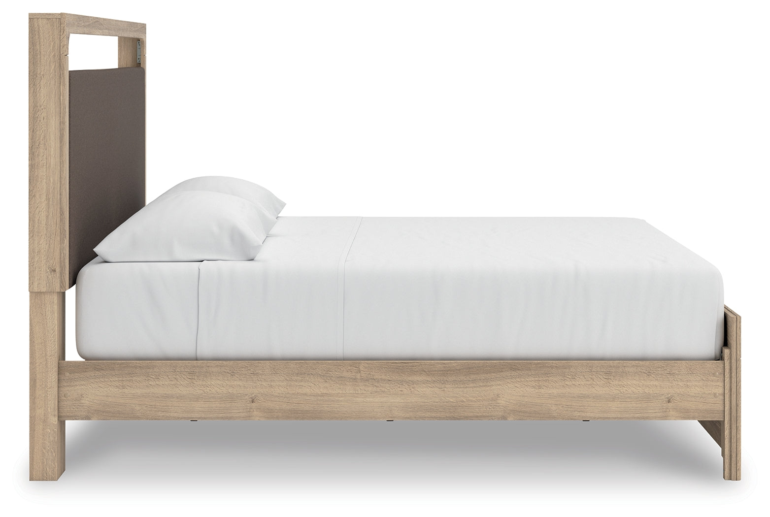Kinlanni Tan King Upholstered Platform Bed - PCB1360B16