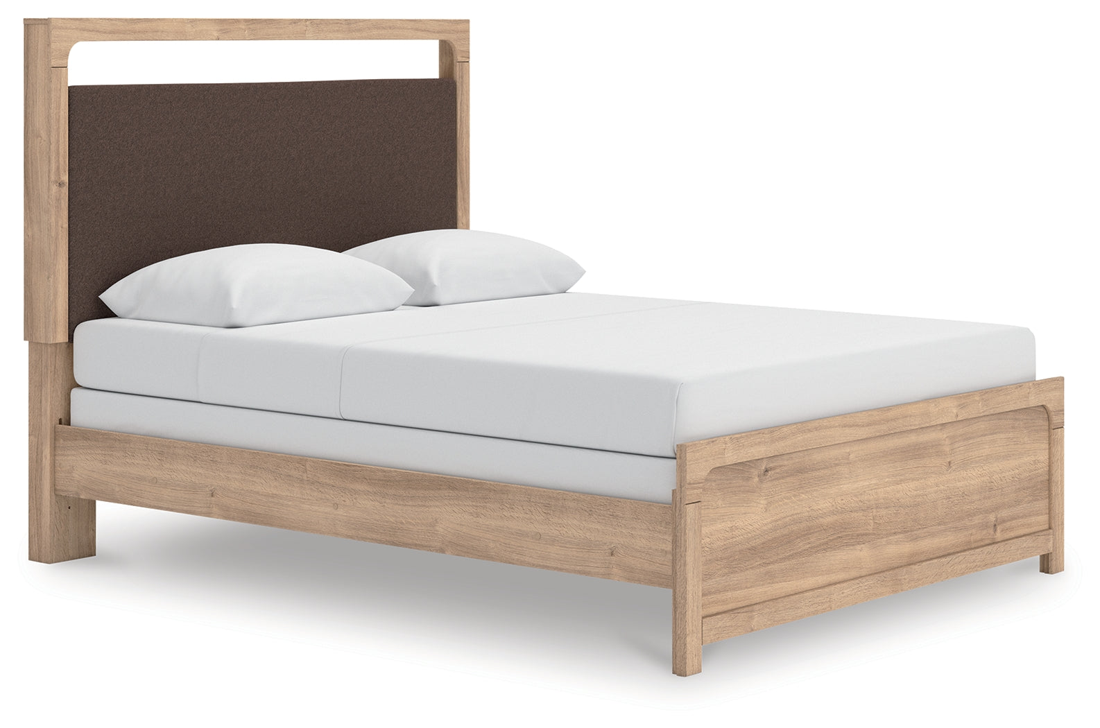 Kinlanni Tan Queen Upholstered Panel Bed - PCB1360B4