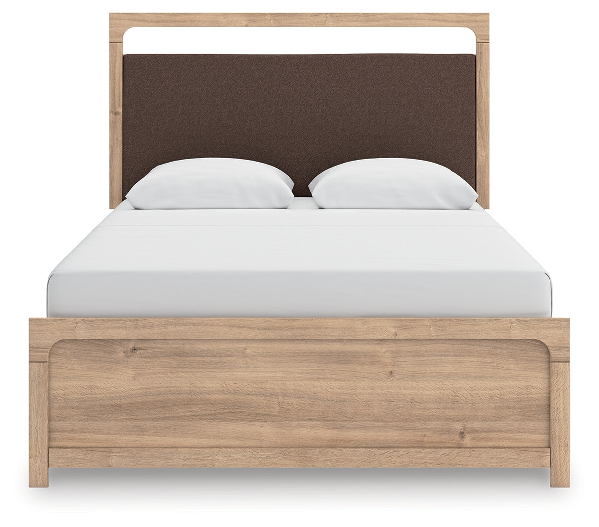 Kinlanni Tan Queen Upholstered Panel Bed - PCB1360B4