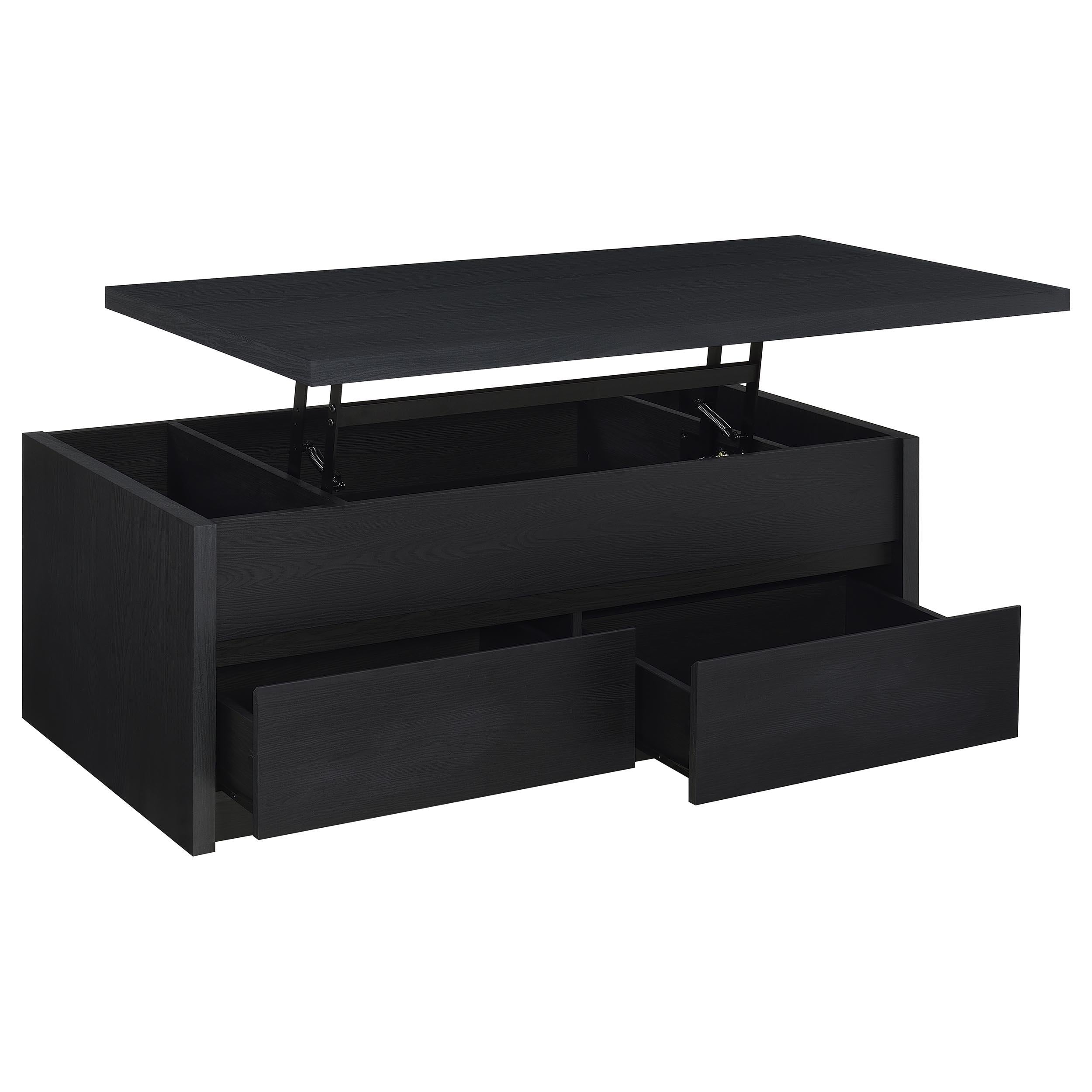 Knapp 2-piece Lift Top Coffee Table Set Black - 706228-S2