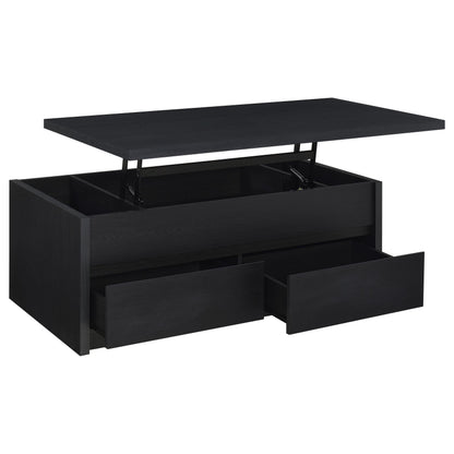 Knapp 2-piece Lift Top Coffee Table Set Black - 706228-S2