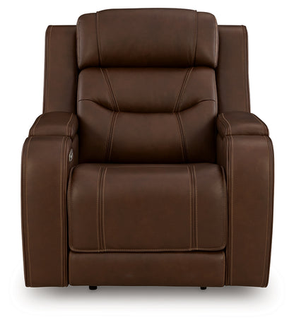 Knightington Brown Power Recliner with Audio Seating - PCU1160213A