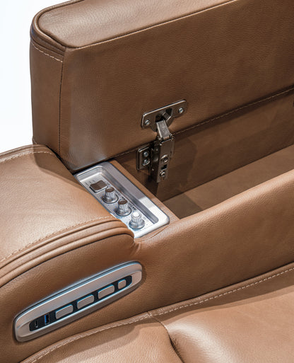 Knightington Caramel Power Reclining Living Room Set from Ashley - Luna Furniture